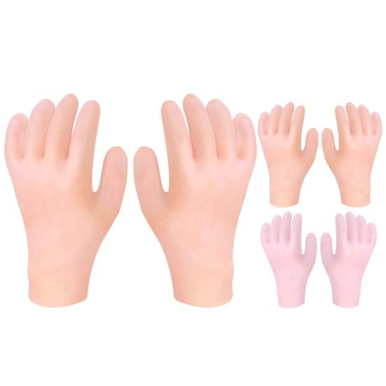 2 пары увлажняющих перчаток, водонепроницаемые, многоразовые, герметичные, эластичные, восстанавливающие, смягчающие сухие потрескавшиеся руки, женские, лосьон-гель, спа-перчатки