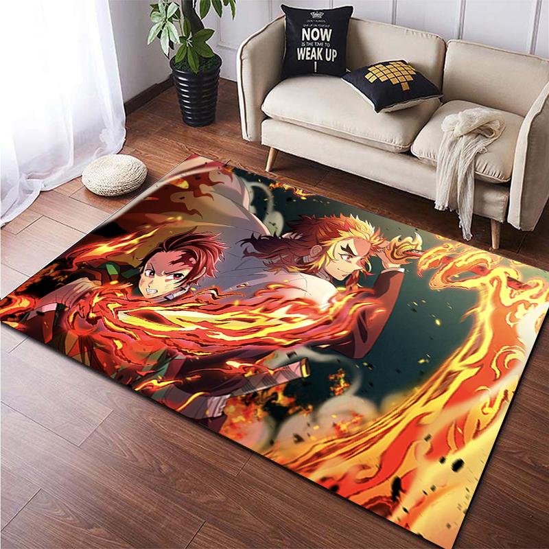 Demon Slayer ковер на заказ, ковер для гостиной, походный коврик, кухонный коврик, коврик для йоги, коврик для ванной, напольный коврик, украшение для комнаты, кухонный коврик