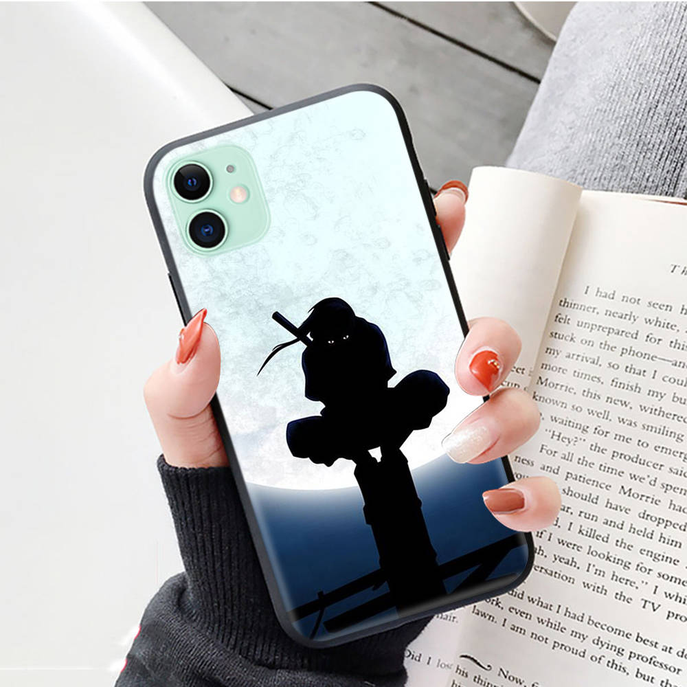 Черный чехол для OPPO Reno 8 6 5 4 Pro Plus Find X3 A17 A3 A31 A38 A40 A53 A54 A55 A74 A76 A78 A77 A80 A94 A95 A96 Lite W-82 Наруто Итачи Учиха