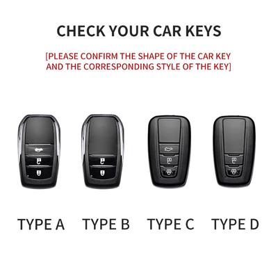 Чехол-брелок из замши для автомобильного ключа Toyota CHR Hilux Fortuner Land Prius Cruiser 200 Camry Corolla Crown RAV4 Highlander