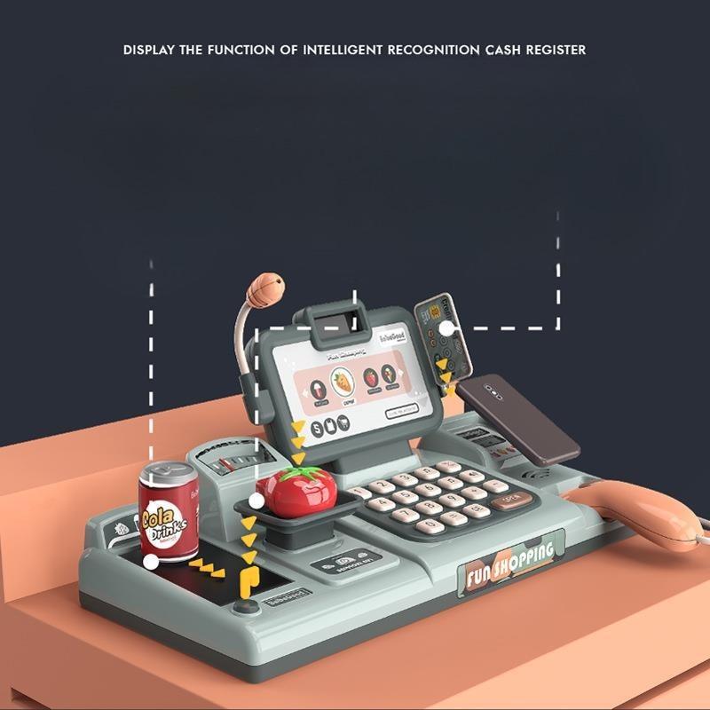 Детские игрушки развивающие веселые кассовый аппарат супермаркета для девочки мини-торговый автомат подарок на день рождения