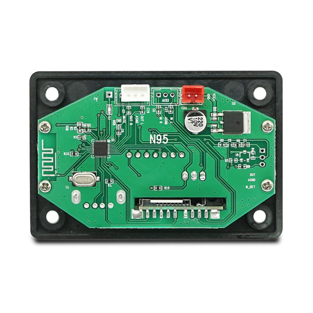 Bluetooth 5.0 MP3 Декодер Плата 2*40Вт Усилитель Аудио Плеер 12В DIY MP3 Плеер Автомобильный FM Радио Модуль TF USB Микрофон Запись Звонка
