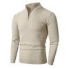 Men  Trend  Leisure  Half Zipper  Standing Collar  Knitted Sweater  Sweater