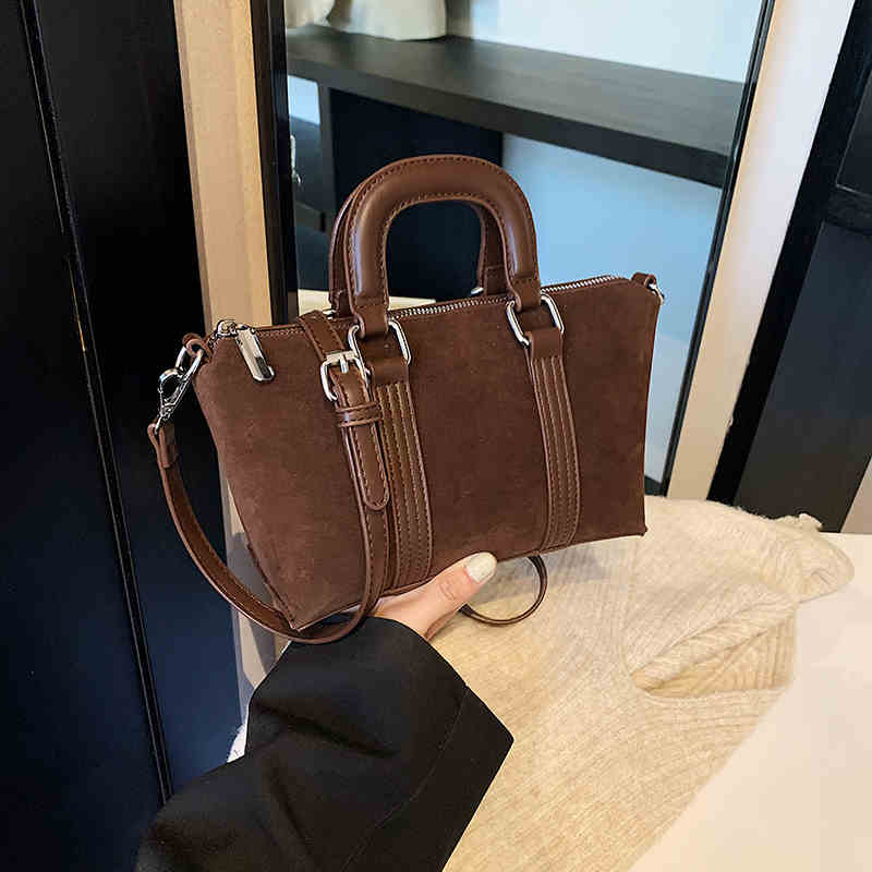 Сумка-тоут в стиле ретро с матовым эффектом, женская, осень-зима, новые сумки-подушки, высококачественные фактурные женские сумки через плечо для поездок на работу