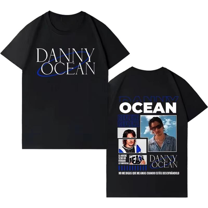 Rapper Danny Ocean Pop Music Double Sided Tshirts Mens Cotton Casual Gothic Short Sleeves Streetwear 2026 Spring summer new