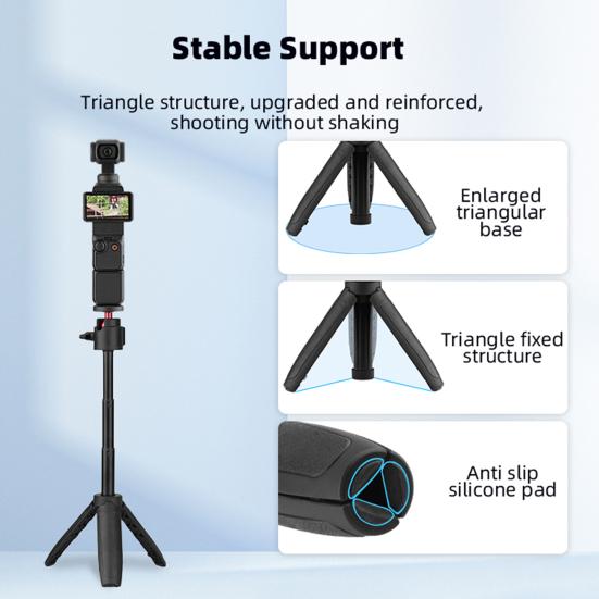 Штатив для камеры портативный универсальный мини настольный штатив удлинитель подставка для экшн-камеры OSMO POCKET 3