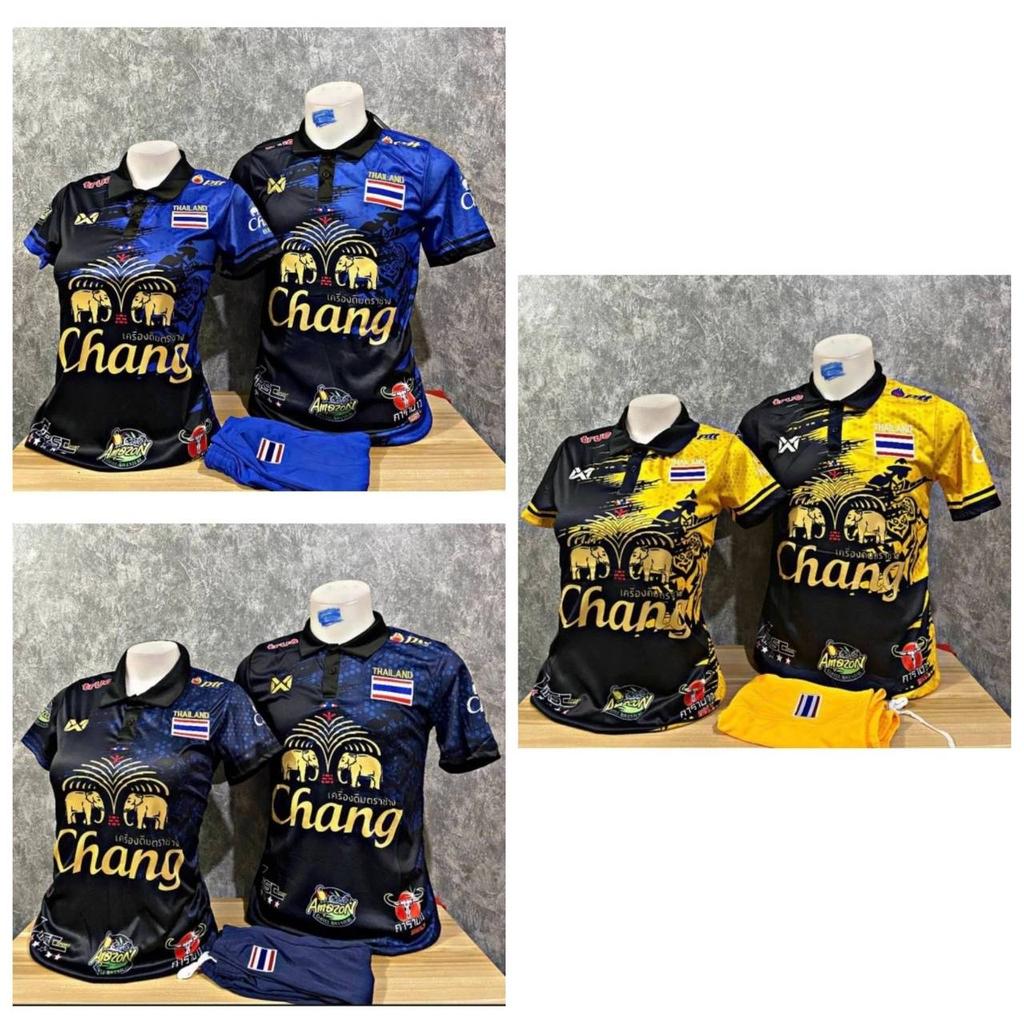 ТАИЛАНД Национальная Футбольная Футболка Поло Винтаж Спорт Тренировка Джерси Поддержка Принт Быстросохнущая Короткий Рукав Униформа Логотип Слона Полиэстер Спандекс