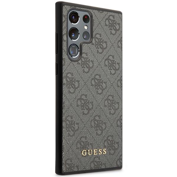 Guess Guhcs24Lg4Gfgr S24 Ultra S928 Czarny/Black Hardcase 4G Metalowe Złote Logo