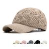 Women's Winter Coldproof Warm Knitted Baseball Cap Thick Big Head Cap Wool Cap