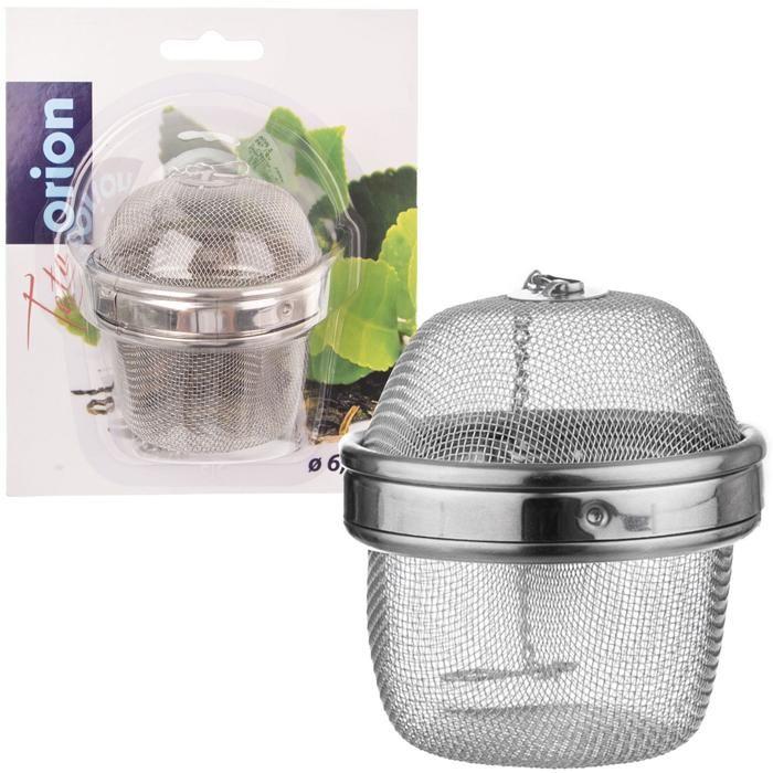 Passoire à infusion - Inox - 6,5 cm - Universelle - Avec crochet - Facile à nettoyer