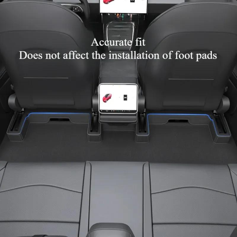 Anti Kick Pads for Tesla Model Y Juniper 2025 Whole Car Nappa Leather Interior Decoration Rear Seat Backrest Mats Accessories