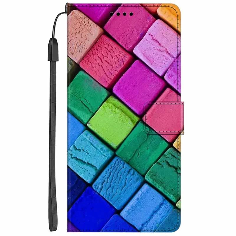 Кожаный чехол-книжка с подставкой для Oppo Reno13 F, кошелек с рисунком Льва и Кошки, Funda для Reno13 F 4G 5G, мультяшный кошелек, чехол-подставка для телефона Reno13 F