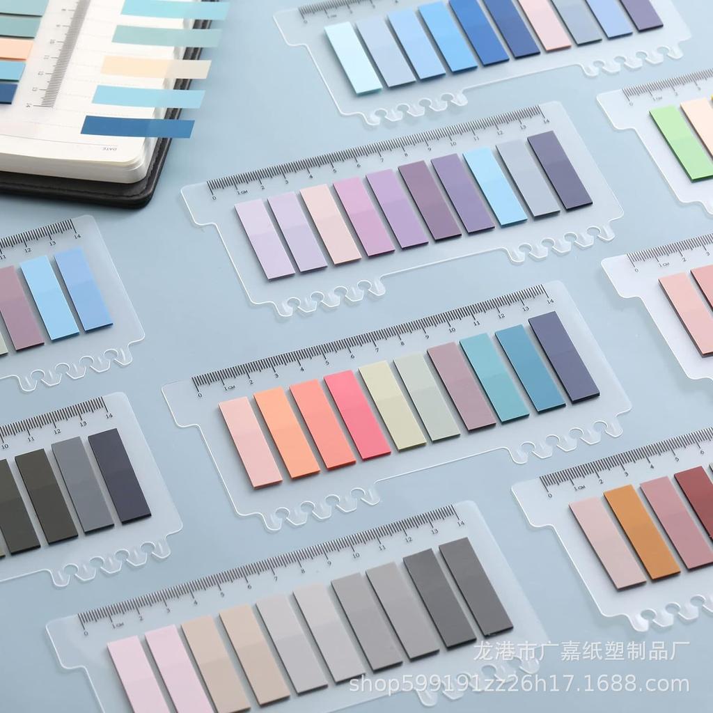 Morandi Color Translucent Sticky Notes Wrong Question Mark Index Stickers Cute Classification Sticky Notes
