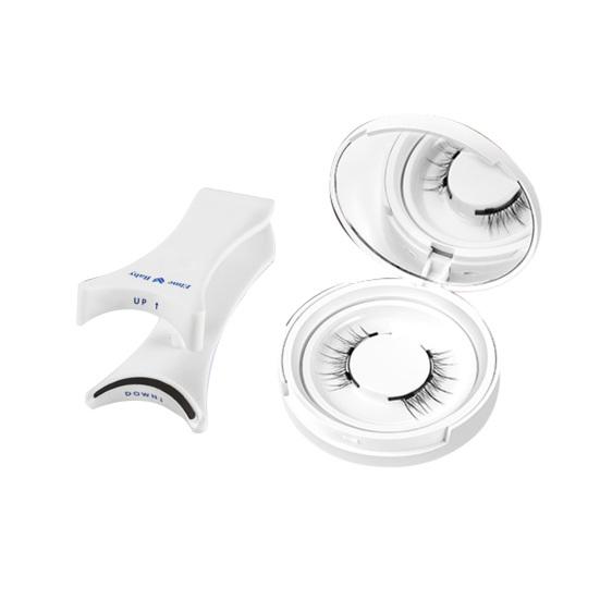 1 набор магнитных НАКЛАДНЫХ ресниц с зажимом-аппликатором для ресниц, многоразовые, натуральные, тонкие