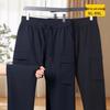 Di Bin Ze Men's Plus Size Straight Cargo Pants