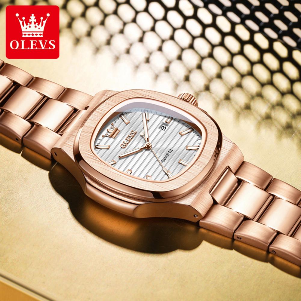 Luxury Man Watch Sports Waterproof Luminous Date Men Wristwatch High Quality Square Dial Quartz Men's Watches