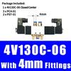 4V130C-06 4V230C-08 Solenoid Valve Control Valve Reversing valve 12v 24V 220v 36V Coil Two-position Five-way 4V330C-10 4V430C-15