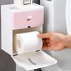 Bathroom Toilet Paper Holder Waterproof Wall Mounted Roll Paper Storage Box Shelf