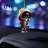 Creative Halloween Party Favors 2Pcs Hoodie Skeleton Ornaments, 2D Flat Acrylic Pendants, Gothic Unique Interior Car Accessories Style