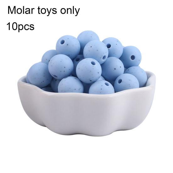 Силиконовые 10 шт. 12 мм однотонные бусины, многоцелевые, легкие, надежные, практичные, круглые бусины для прорезывания зубов, товары для детей