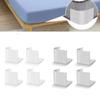 4 шт. Силиконовый фиксатор простыни Регулируемый зажим Фиксатор пододеяльника Невидимый держатель простыни Колышки для кровати