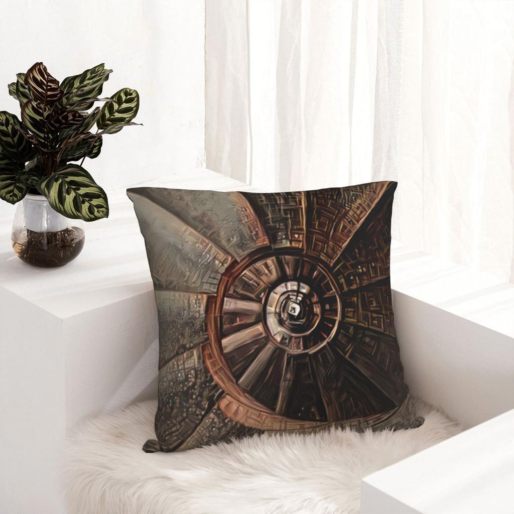 Fibonacci Spiral - Golden Spiral Square Pillowcase Cushion Cover Pillow Case Throw Pillow Cover for Home Sofa Living Room