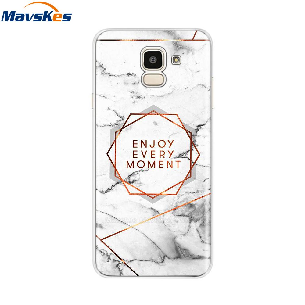 Чехол для Samsung Galaxy J6 2018 Мягкая задняя крышка из ТПУ-силикона sДля Coque Fundas Samsung J6 2018 J6 Plus 2018 Мягкие чехлы для телефона