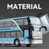 1/50 SETRA Автобус Игрушечная Машина Для Мальчика Литая Металлическая Модель Для Детей Инерционный Миниатюрный Звук Свет Образовательная Коллекция Подарок Ребенку
