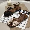 Roman Sandals Women's Summer Wear 2025 Summer New Flat-bottomed Bag Head with Holes Shoes Niche Retro Feet