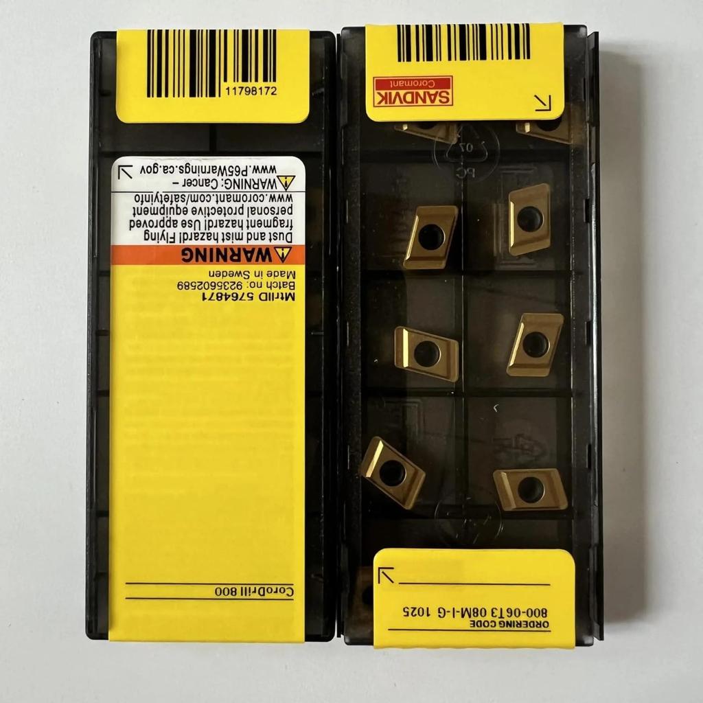 Original Sandvik / 800-06T308M-I-G 1025 / CNC Lathe Carbide Blade 10 PCS