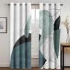 3D Современные Абстрактные Серые Текстурные Линии Шторы 2 Панели Минималистский Ветер Домашний Гостиный Спальня Балкон Кабинет Декор Шторы