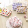 Flower Makeup Bag for Women Travel Mini Cosmetic Bag for Purse Automatic Closure Teacher Small Toiletry Pouch Make Up Bags