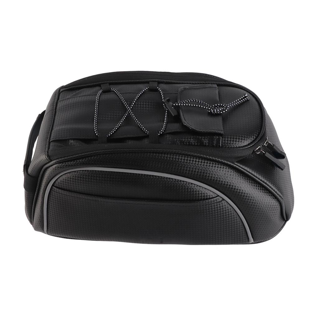 Bike Luggage Bag Water Proof PU Leather Thermal Insulation Multifunctional Large Capacity Bike Rear Rack Bag