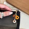 Cute Egg Tart Keychain Pendant Phone Charm Doughnut Bread Coffee Keyring Exquisite Backpack Decoration Accessories Gifts