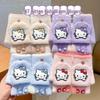 Ветрозащитные зимние перчатки Hello Kitty для мальчиков и девочек - Теплые, с пятью пальцами, для детей школьного возраста