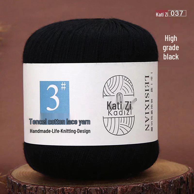 Мерсеризованная хлопковая кружевная пряжа №. 3: Вязание крючком своими руками для детей - Весенне-летний свитер и пальто - Бесплатная доставка