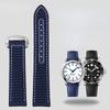 Синий нейлоновый кожаный ремешок Для Omega New Seamaster 300 Super Master AT150 Тканевый кожаный ремешок AQUA TERRA мужской 19мм 20мм