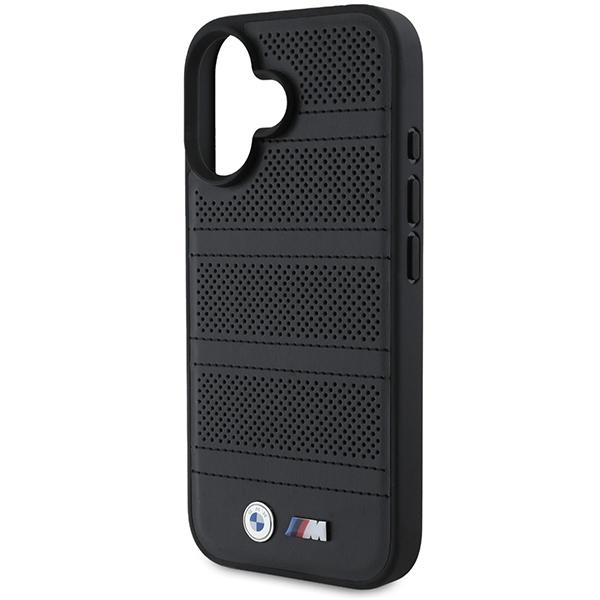 Etui do iPhone 16 BMW M Perforated MagSafe Czarny