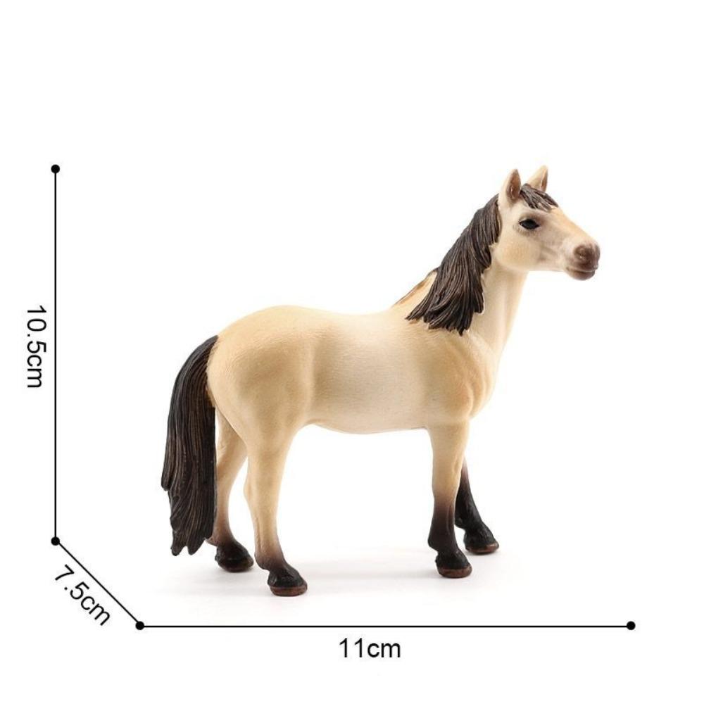 PVC Figurines Horse Animal Model Wild Steed Wild Life Horse Model Early Educational