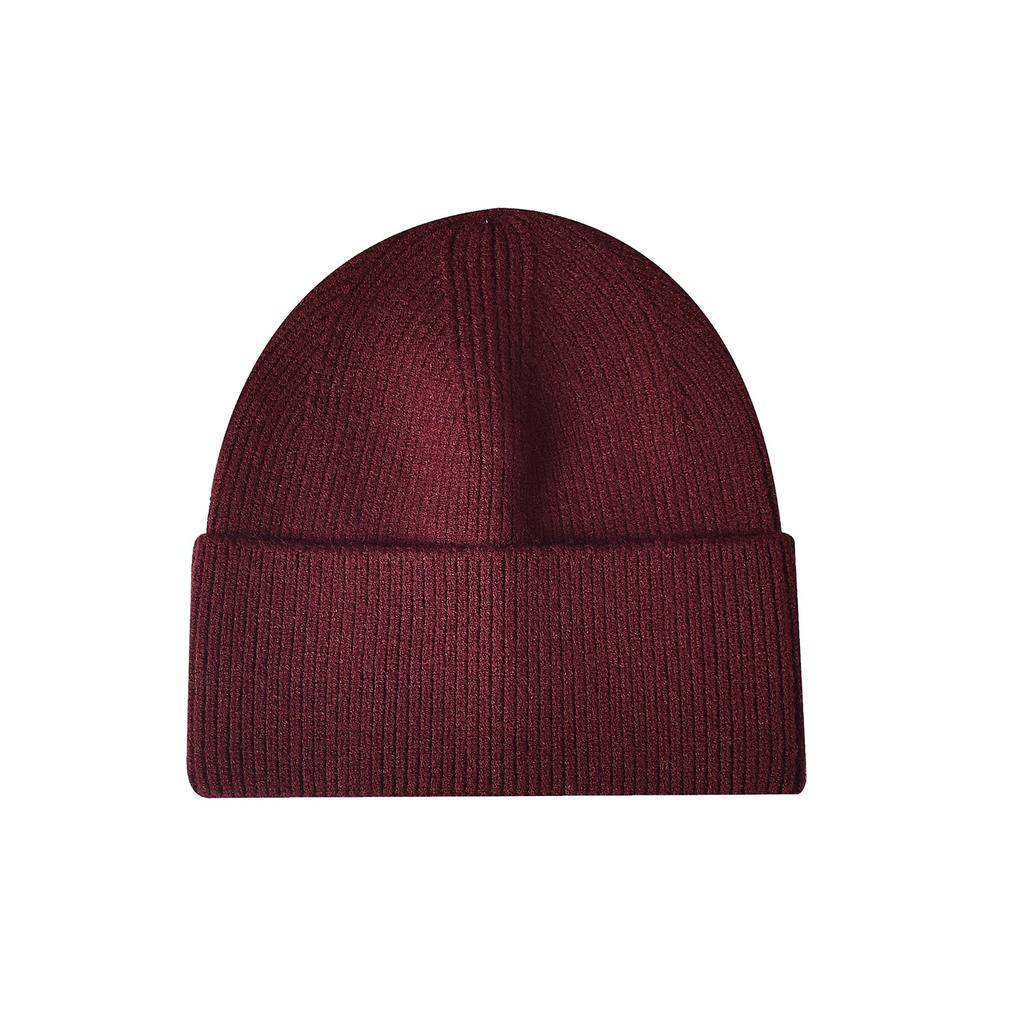 Women's Knitted Beanie with Turned-Up Brim New Style Loose-Fit Oversized Circumference Men's Hat Autumn/Winter Warm Hat