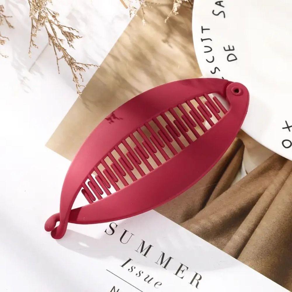 Fish Shaped Hairpin Vertical Hair Clip Matte Vintage Twist Clamp Barrettes Headdress