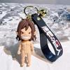 Attack On Titan Keychain Levi Figure Anime Merchandise Featuring Eren And Mikasa Silicone Material