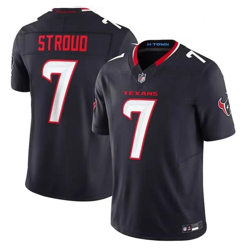 7 Stroud Houston Texans Embroidered Football Jersey Mens Sports Game Fan Apparel