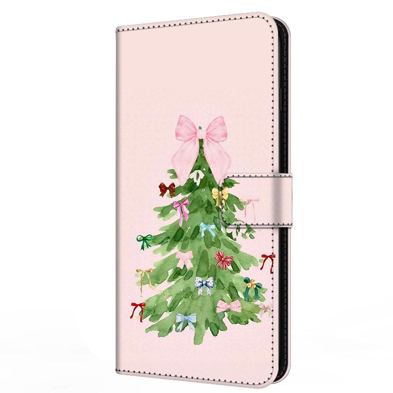 Чехол для Xiaomi Poco F7 F 7 с подставкой-книжка из кожи Merry Christmas Магнитный кошелек-защита Redmi Turbo 4 Pro