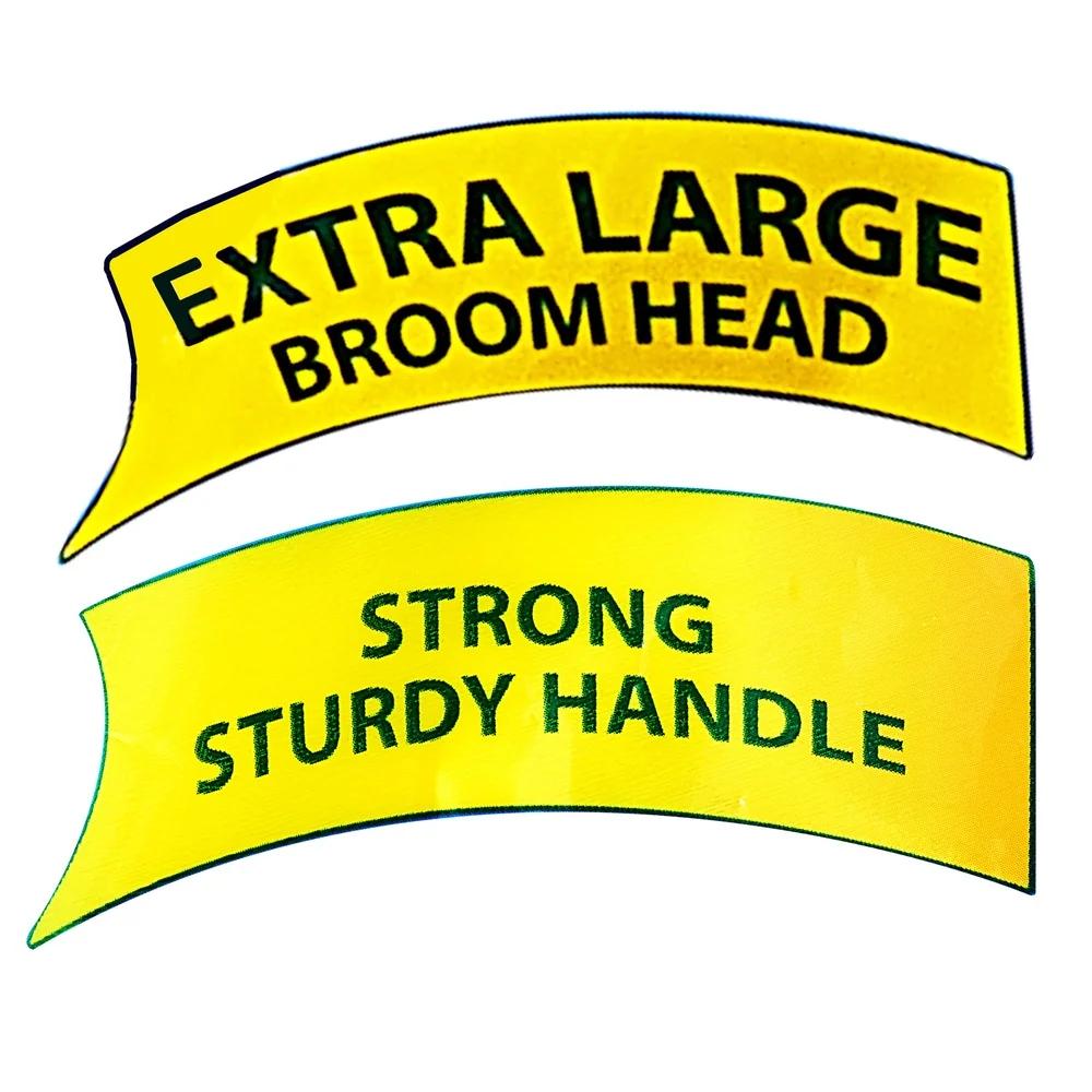 Большой веник с совком, эргономичная ручка, эффективный инструмент для уборки, для полов, под мебелью, легкое хранение и организация