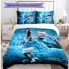 Erling Haaland Pattern Printed 3PCS Bedding Set Soft Skin-Friendly Washable Duvet Cover & Pillowcases Set All Season Bedroom