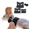 Leather Rat Harness and Leash Set 3 Sizes Vests Reptile Harness Kit  For  Squirrels, Hamsters