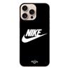Чехол для iPhone 16 Pro - Nike - Белый логотип - Мягкий - Черный - Ежедневная защита
