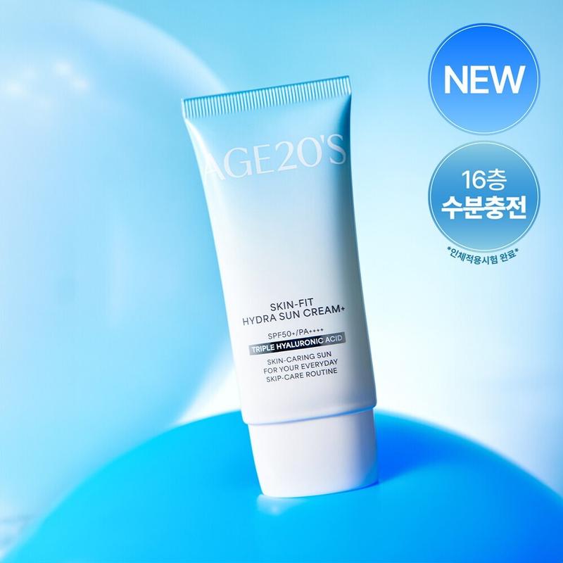 КРЕМ ДЛЯ ЛИЦА AGE 20's SKIN-FIT HYDRA SUN CREAM 50мл SPF50+ PA++++, Увлажняющий
