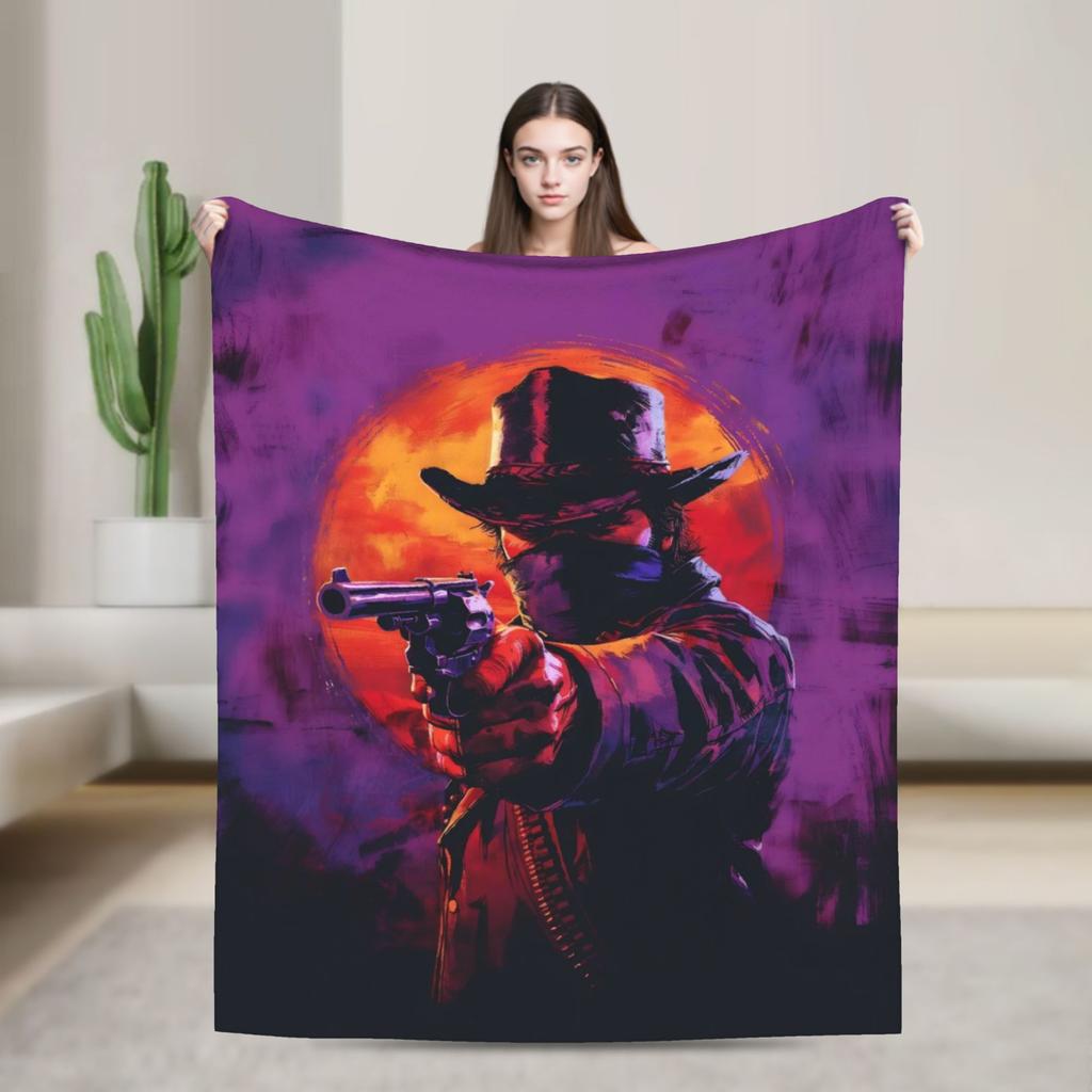 Плед Arthur Morgan Ультрамягкий Плед-покрывало для кровати 50x60 дюймов Различные размеры Пледы и одеяла